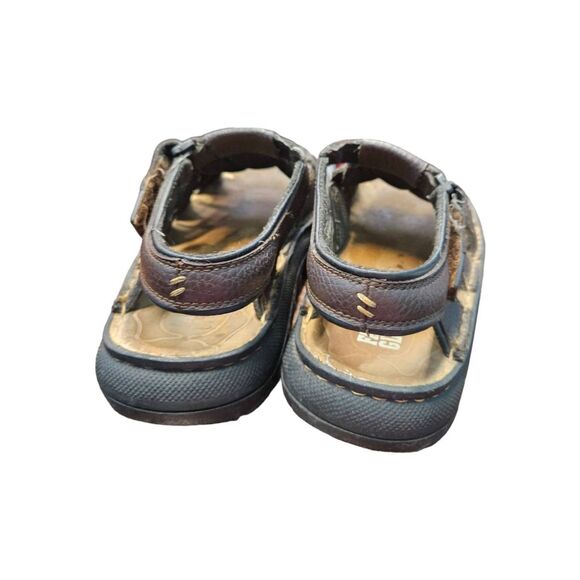 Faded Glory Leather Men's Fisherman's Sandals Size 9 Vintage 90's - Picture 4 of 5